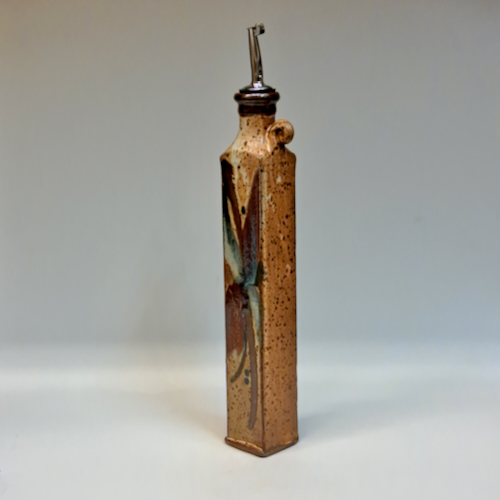 #230747 Oil & Vinegar Cruet Tan w/Splash $24.50 at Hunter Wolff Gallery